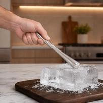 Metal Ice Crusher Stick Easy To Grip Ice Pick Tool Professional Metal Ice Chipper  Restaurant brown