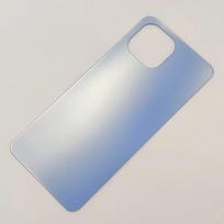 Glass Back Lid For Xiaomi Mi 11 Lite Hard Battery Cover Mi 11 Lite 5G NE Rear Door Housing Panel + Sticker Adhesive Glue mėlyna