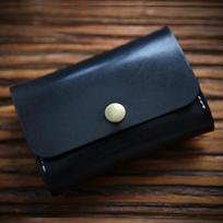 Handmade Tan Leather Card Holder Wallet Vintage Short Small ID Credit Holders Case Coin Purse Wallet juoda