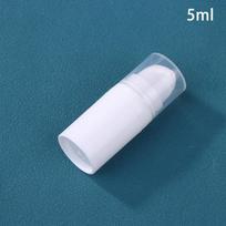 5-50 ml Mini Nešiojamas Vakuuminis Paspaudžiamo Tipo Buteliukas Papildomas Makiažo Kosmetikos Priemones Kremui, Geliui, Drėkikliams, Skystiems Losjonams 5ml balta