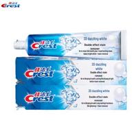 Crest 3D White Dual Action Whitening Toothpaste blue