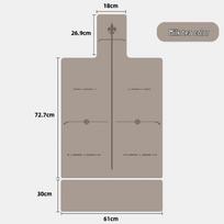 Longchan Natural Rubber Pilates & Yoga Alignment Mat