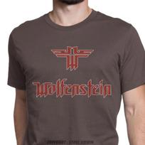 Castle Wolfenstein Vyriški 3D Marškinėliai Harajuku Vintažiniai Marškinėliai Camisas Apvalia Kaklo Trumpomis Rankovėmis Marškinėlis Grynos Medvilnės Palaidinė S