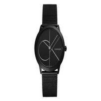 CALVIN KLEIN quartz classic logo series watch quartz movement stainless steel bla dial same style for men and women 30 meters waterproof K3M5245X juoda