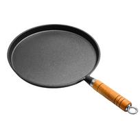 Stora ketaus nelipni plokščiadugnė keptuvė-grilis kepsniams, blynams, kiaušiniams ir lauko kepsninėms 20cm flat frying pan
