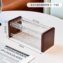 Clear Acrylic TV Remote Control Holder Remote Caddy/Box/Tray Storage Organizer for DVD,Blu-Ray,Media Player,Heater Controllers