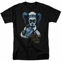 Harley Quinn Arkham Harley Inmate T Shirt Licensed Comic Book Tee Black XXL