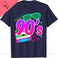 1990-ųjų 90-ųjų Retro Aš Myliu Devintąjį Dešimtmetį Medvilniniai Juokingi Marškinėliai Unisex Vasariniai Gatvės Drabužiai Viršutiniai Drabužiai Laisvalaikio Marškinėliai Vyrams S
