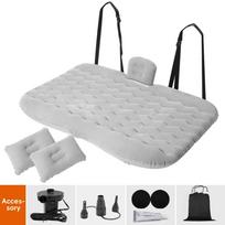 KJOY Car Air Inflatable Travel Mattress Bed Universal for Back Seat Multi functional Sofa Pillow Outdoor Camping Mat Cushion pilka