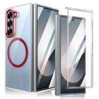 Highly Transparent PC Magnetic Phone Case For Samsung Z Fold 7 6 4 3 5 5G For Magsafe Wireless Charging Protector Cover For Galaxy Z Fold 3