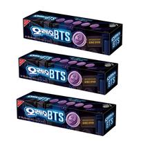OREO BTS Rudojo Cukraus Hotteok Skonio Sumuštinių Sausainiai 100g x 3 Pakeliai