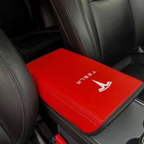 LZDF8 Tesla Model S X 3 Y center console storage box protective cover leather armrest pad armrest heightening pad storage box cover pa