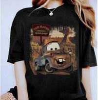 Pixar Cars Tow Mater Sveiki atvykę į Radiator Springs Marškinėliai 2025 S