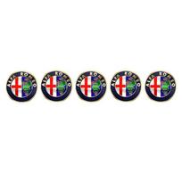 rwpjh10 5/10Pcs Car Remote Key Stickers Auto Emblem Decoration Decals For Alfa Romeo 147 MiTo Giulia 156 159 Stelvio 4C Giulietta Disco