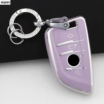 Fit For Bmw X1 X3 X5 X6 X7 1 3 5 6 7 Series G20 G30 G11 F15 F16 G01 G02 F48 Fashion Tpu Auto Intelligent Key Fob Cover Case Protector Key Ring