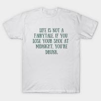Asian Size Men Black Print T-shirt Funny Quotes No-Cut Print Cotton Tshirt 3XL balta