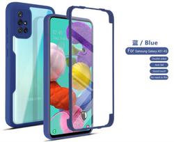 Skirta Samsung Galaxy A51 dėklas 360 Skaidrus PC Smūgiams atsparus telefono dėklas GalaxyA51 A 51 su ekrano apsauga Silikoninis buferis Funda For Galaxy A51 (4G)