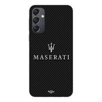 Case For Samsung Galaxy S25 FE Maserati white carbon fiber background Maniacase juoda