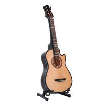 Miniatiūrinis akustinis klasikinės gitaros modelis Mini medinė gitara Stalo dekoracija Dovanos 20cm