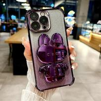 Shockproof Glitter Case For Honor 200 300 100 90 80 70 60 50 Pro Ultra Invisible Makeup Mirror Rabbit Stand Cover Honor 200 Pro For Honor 200