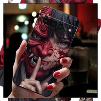 Phone Case For Google Pixel 10 Pro XL 9 Pro XL 9A 8 7 6 Pro Pixel 8A 7A 6A Pixel 8 7 6 5 Anime Girl With  Oni Mask Google Pixel 9