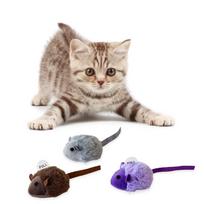 Interactive Mouse Cats Toy with Squeaky Sound Automatic Mouse Toy for Indoors Cats Electronic Mouse Toy for Selfs Play violetinė