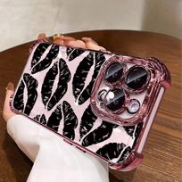 Case For VIVO V60 V40 V50 Lite Y03 Y27S Y28 Y28S Y04 Y21 Y31 Y33S Y21S Y17S Y36 5G V30 Pro Lips Kiss Pattern Plating Cover Y03(Y28S 5G)