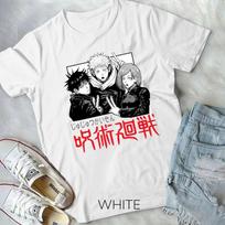 Unisex TShirt Satoru GojoYuji Itadori Megumi FushiguroJujutsu TShirt White S