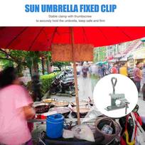 Good-Upgrade Umbrella Clamp Stand Holder Heavy Duty Bench Patio Umbrella Fixed Clip Beach Fishing Umbrella Mount Chair Clamp