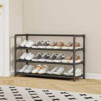 Simple Indoor Shoe Rack with Armrest – Dustproof Storage Shelf for Home Entrance & Dormitory