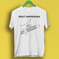 Beat Happing Indie Rock Cat And Rocket Gift Tee T Shirt P932 M