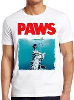Paws Jaws Cat Fun Pet Lover Best Gift Funshirt Funny Kitten Tee T-shirt M930 XXXXL