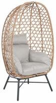Lauko kėdė Homla Paraiso Basic 241593, šviesiai smėlinė, 67 cm x 85 cm x 144 cm