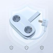 Orico AP3 65W GaN 6in1 Maitinimo juosta 2x AC + 2x USB-A + 2x USB-C - Mėlyna