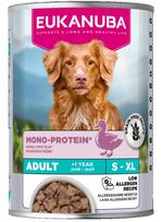 Šlapias šunų maistas Eukanuba Mono Protein, antiena, 0.4 kg