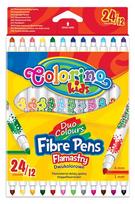 Flomasteriai Colorino 32353PTR, dvipusiai, 12 vnt.