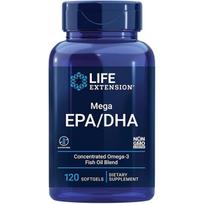Life Extension Mega EPA/DHA 120 kapsulių