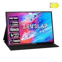 ZEUSLAP P16KT Nešiojamas Monitorius su 16 colių 144Hz Jutimo Ekranu
