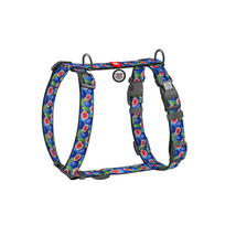 Petnešos šunims Waudog QR, mėlyna sp., 610 - 850 mm x 25 mm, L