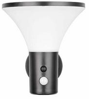 Sieninis šviestuvas su saulės baterija Reality Gorda, 3.5W, IP44, pilka sp.