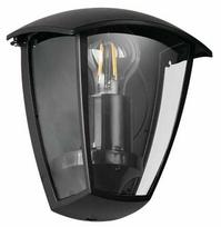 Sieninis lauko šviestuvas Trio Venta, 10W, E27, IP44, juoda sp., 18 cm x 20 cm