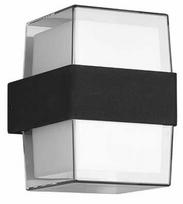 Sieninis lauko šviestuvas Reality Molina, 4.6W, LED, IP54, juoda sp., 9.6 cm x 13.2 cm