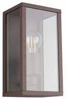 Sieninis lauko šviestuvas Trio Garonne, 60W, E27, IP44, ruda sp., 14 cm x 26 cm