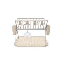 Smėlio spalvos iš metalo dviejų aukštų kiaurasamtis 42x51 cm – Brabantia