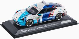 PORSCHE Porsche Taycan Turbo S saugos automobilio miniatiūra 1:43
