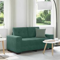 Dvivietė sofa Tamsiai žalia 160 cm Aksomas