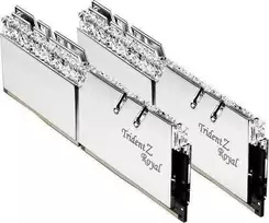 RAM G.Skill Atmintis pc ddr4 32gb (2x16gb) trident royal rgb 3600mhz cl18 xmp2 sidabrinė