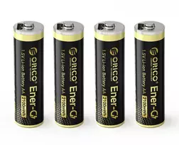 Orico Ener-G EG5C ličio baterija 1.5V 2100mWh AA USB-C įkraunamos baterijos su įkrovimo laidu 4 vnt.