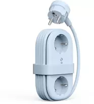 Orico AP3 65W GaN 6in1 maitinimo blokas 2x AC + 2x USB-A + 2x USB-C - Mėlyna