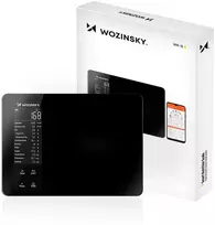 Wozinsky WIK-16 išmaniosios virtuvinės svarstyklės su skaitmeniniu ekranu, „Bluetooth“ programėle - Juodas